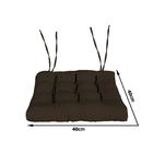 Assento Oxford Marrom 40x40cm