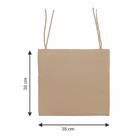 Assento Oxford Marrom 40x40cm Artesanal Teares