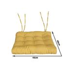 Assento Oxford Mostarda 40x40cm