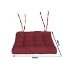 Assento Oxford Vinho 40x40cm