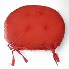 Assento Para Cadeira Almofada Futon 40x40 Redondo Laranja