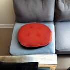 Assento Para Cadeira Almofada Futon 40x40 Redondo Laranja