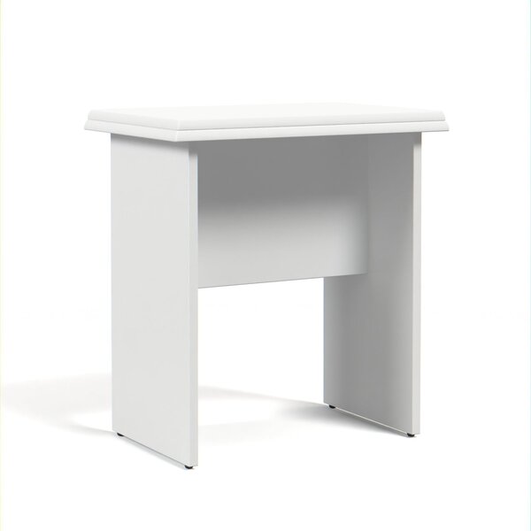 Assento Para Penteadeira Em Mdf/mdf Magia Branco