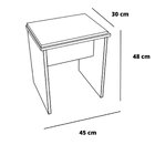 Assento Para Penteadeira Em Mdf/mdf Magia Branco