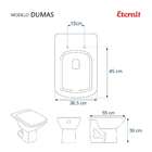 Assento Para Vaso Sanitário Eternit Dumas Branco Em Resina