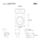 Assento Para Vaso Sanitário Fiori Jasmim Verde Claro Em Resina