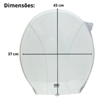 Assento Para Vaso Sanitário Universal Oval Diversas Cores - B