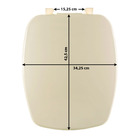 Assento Sanitário Plástico Pergamon Fechamento Comum Fixação Branca para Vaso Celite Stylus