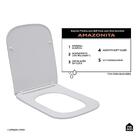 Assento Plástico Com Soft Close Para Vaso Sanitário Amazonita