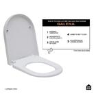 Assento Plástico Com Soft Close Para Vaso Sanitário Galena Pi