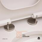 Assento Plástico Com Soft Close Para Vaso Sanitário Topázio P