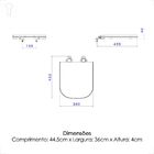 Assento Poliéster Slow Close Ap217 Axis Barbante