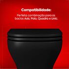 Assento Poliester Slow Close Axis/quadra Ebano Fosco - Deca