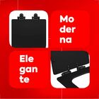 Assento Poliester Slow Close Axis/quadra Ebano Fosco - Deca