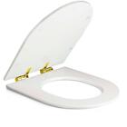 Assento Poliester Soft Close Antimicrobiano Carrara Branco Pa