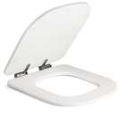 Assento Poliester Soft Close Antimicrobiano Piano Branco Para