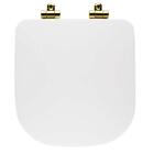 Assento Poliester Soft Close Antimicrobiano Piano Branco Para