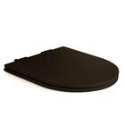 Assento Poliester Soft Close Carrara Marrom Fosco Com Ferrage