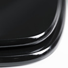 Assento Sanitário Madeira Preto Fechamento Comum Fixação Cromada para Vaso Celite Stylus