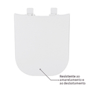 Assento Sanitário Quadra Polipropileno Fechamento Suave Branco Sensea