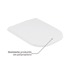 Assento Sanitário Quadra Polipropileno Fechamento Suave Branco Sensea