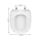 Assento Sanitário Sabatini Termofixo Fechamento Suave Branco Sensea