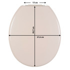 Assento Sanitário Plástico Salmon Fechamento Comum Fixação Branca Universal