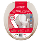 Assento Saniário Almofadado Oval Salmão Para O Vaso Modelo Az