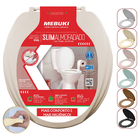 Assento Saniário Almofadado Oval Salmão Para O Vaso Modelo Co