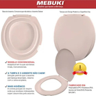 Assento Saniário Almofadado Oval Salmão Para O Vaso Modelo Co