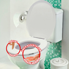 Assento Saniário Almofadado Oval Salmão Para O Vaso Modelo Ja