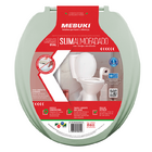 Assento Saniário Almofadado Oval Verde Para O Vaso Modelo Aza