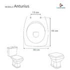 Assento Sanitário Acrílico Anturius Branco Para Vaso Luzarte