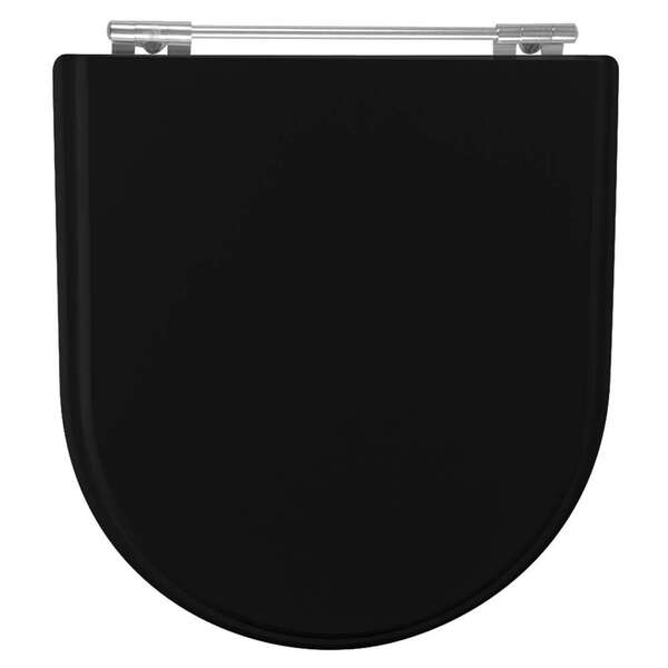 Assento Sanitário Acrílico Calypso Preto Para Vaso Incepa