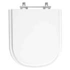 Assento Sanitário Acrílico Flox Branco Para Vaso Fiori