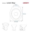 Assento Sanitário Acrílico Loren Way Branco Para Vaso Lorenze