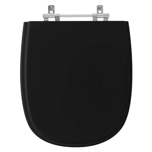 Assento Sanitário Acrílico Sabatini Preto Para Vaso Icasa