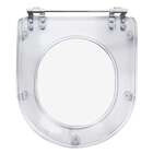 Assento Sanitário Acrilico Transparente Calypso Para Vaso Inc