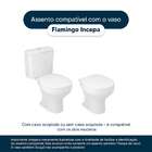 Assento Sanitário Almodadado Macio Flamingo Preto Para Vaso I