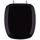 Assento Sanitário Almofadada Alamo Preto Vaso Santa Clara