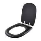 Assento Sanitário Almofadada Paris Preto Para Bacia Ideal Sta