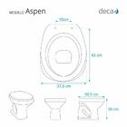 Assento Sanitário Almofadado Aspen Branco Para Bacia Deca