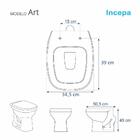 Assento Sanitário Almofadado Astra Art Avant Branco Para Vaso