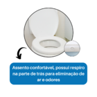 Assento Sanitário Almofadado Astra Convencional Oval Universa