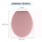 Assento Sanitário Almofadado Astra Convencional Oval Universa