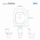 Assento Sanitário Almofadado Astra Debba Branco Para Vaso Roca