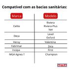 Assento Sanitário Almofadado Astra Riviera Preto Trvk Pr02