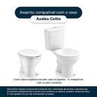 Assento Sanitario Almofadado Azalea Branco Para Vaso Celite