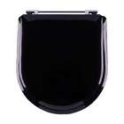 Assento Sanitário Almofadado Calypso Preto Para Louça Incepa