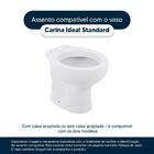 Assento Sanitario Almofadado Carina Bone (bege Claro) Para Va
